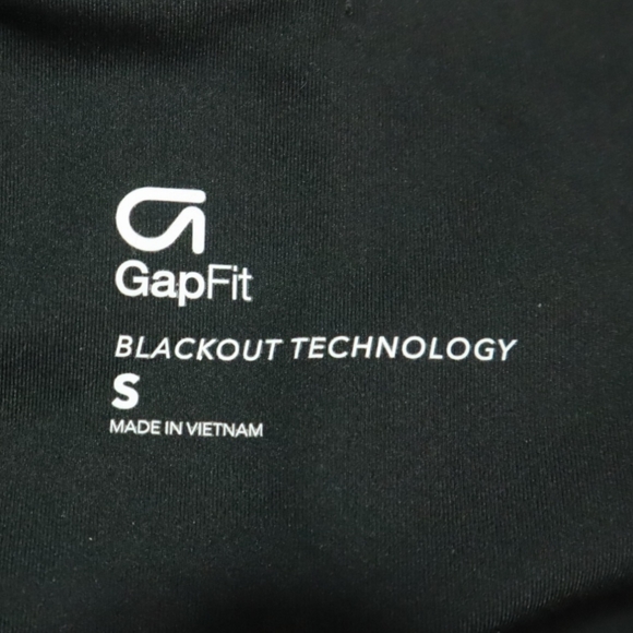 BLACKOUT LEGGINGS S Gapfit Blue Pink Watercolor Activewear Fitness Running Yoga - Picture 2 of 8